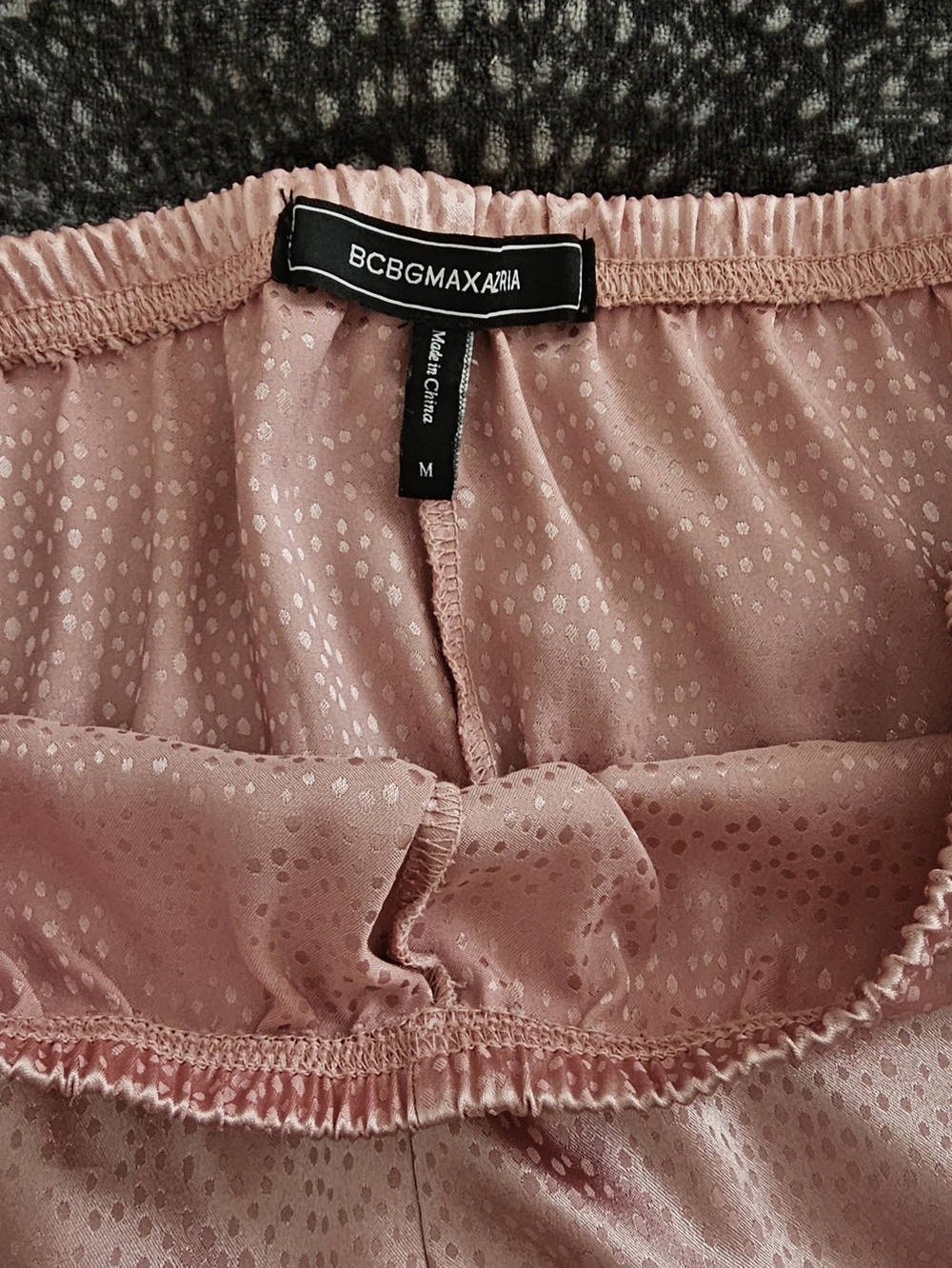 BCBGMaxAzria Satin Lace Cami & Shorts Set in Dusty Rose - Picture 12 of 15